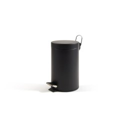 Perfetto 0446C trash can 5 L Round Steel Black