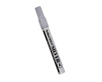 Marqueur artline permanent pointe moyenne conique 2.3mm tous supports corps métal encre pigmentée résiste eau argent