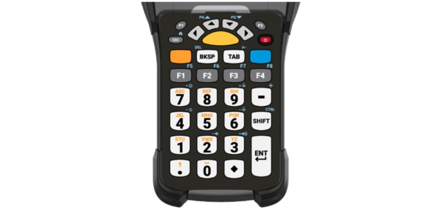 Zebra KYPD-MC9329NMR-01 teclado para móvil Alfanumérico Inglés Negro, Blanco