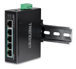 Trendnet TI-PG50 commutateur réseau Non-géré Gigabit Ethernet (10/100/1000) Connexion Ethernet, supportant l'alimentation via ce port (PoE) Noir