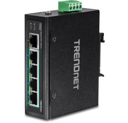 Trendnet TI-PG50 commutateur réseau Non-géré Gigabit Ethernet (10/100/1000) Connexion Ethernet, supportant l'alimentation via ce port (PoE) Noir