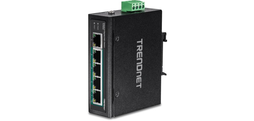 Trendnet TI-PG50 commutateur réseau Non-géré Gigabit Ethernet (10/100/1000) Connexion Ethernet, supportant l'alimentation via ce port (PoE) Noir