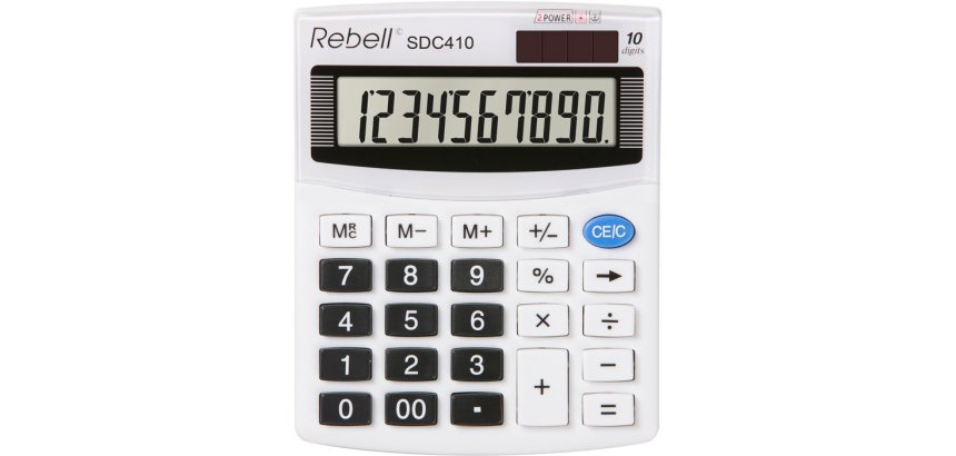 Rebell SDC 410 calculator Desktop Basic White