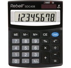 Rebell SDC 408 calcolatrice Desktop Calcolatrice di base Nero