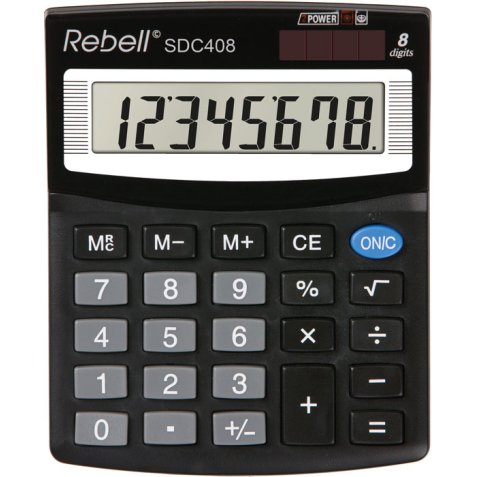 Rebell SDC 408 calculator Desktop Basic Black