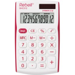 Rebell SHC312 calcolatrice Tasca Calcolatrice di base Rosso