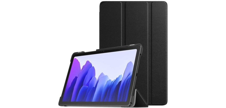 DLH Coque etui folio pour Samsung Galaxy Tab A7 10.4" (SM-T500 / SM-T505)