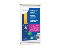 Cordons badges avery recycles mousqueton 44 cm lot de 10    coloris jaune