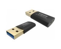 Vision TC-USB3AC/BL changeur de genre de câble Noir