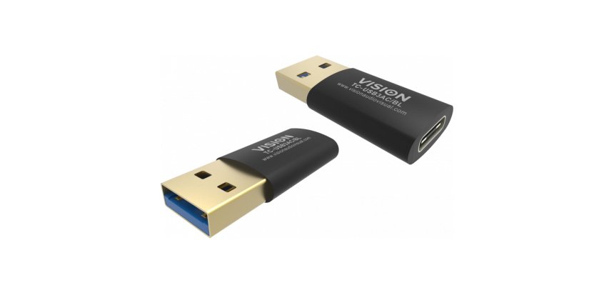 Vision TC-USB3AC/BL changeur de genre de câble Noir