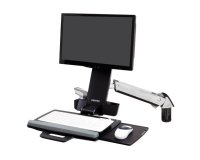 Ergotron Styleview Sit-Stand Combo Arm 61 cm (24") Mur Aluminium
