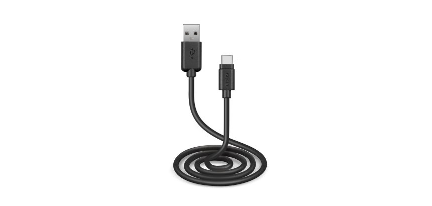SBS Câble USB -C/USB-A 3m noir