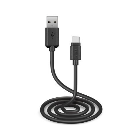 SBS Câble USB C - USB A, 3m, noir