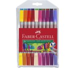 FABER-CASTELL Feutre double pointe, étui de 20
