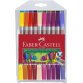 FABER-CASTELL Feutre double pointe, étui de 20