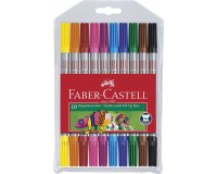 FABER-CASTELL Feutre double pointe, étui de 10