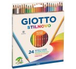 Pastelli colorati Stilnovo - diametro mina 3,3 mm - colori assortiti - Giotto - astuccio 24 pezzi