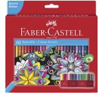 FABER-CASTELL Crayons de couleur hexagonaux CASTLE, étui en