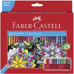 Etui Boîte château de 60 crayons de couleur