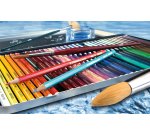 Pastello Aquacolor 1612 - tratto 2,80 mm - colori assortiti - Stabilo - astuccio in metallo 12 pezzi