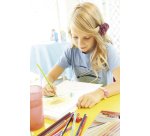 Pastello Aquacolor 1612 - tratto 2,80 mm - colori assortiti - Stabilo - astuccio in metallo 12 pezzi