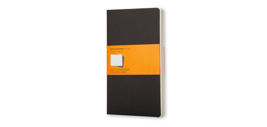 Moleskine Cahier writing notebook 80 sheets Black