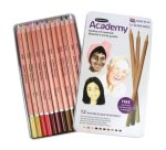 Boîte de 12 crayons de couleur aquarellables tons peaux assortis