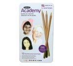 Boîte de 12 crayons de couleur aquarellables tons peaux assortis