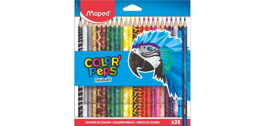Crayon de couleur triangulaire COLOR'PEPS Animals