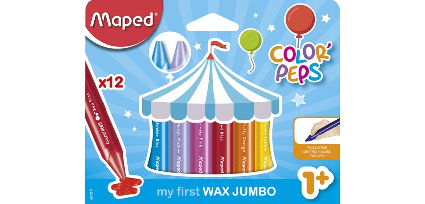 my first Crayon de cire COLOR'PEPS WAX JUMBO