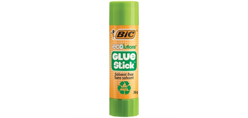 Colle bic  ecolutions  glue stick - lavable - tube de 36  gr boite de 12