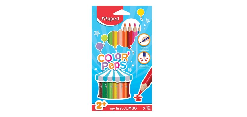 my first Crayons de couleur COLOR'PEPS Jumbo, étui 24