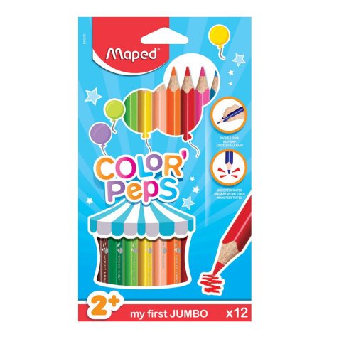 my first Crayons de couleur COLOR'PEPS Jumbo, étui 24