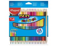 Crayons bicolores COLOR'PEPS DUO, triangulaire, étui
