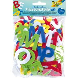 Feutrine folia formes adhésives pour enfants coloris assortis paquet 112 unités