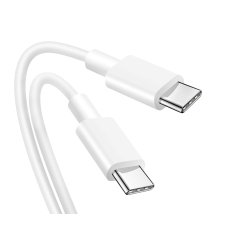 DLH Cable USB-C vers USB-C 1m 3.25A 65W max blanc