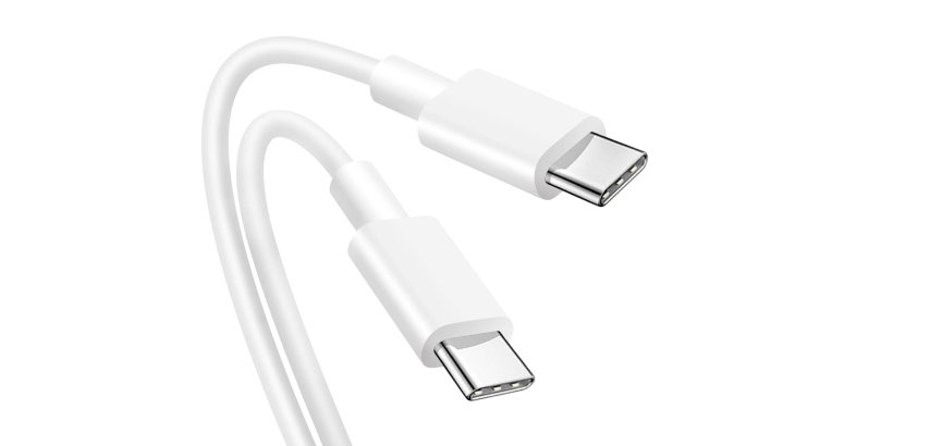 DLH Cable USB-C vers USB-C 1m 3.25A 65W max blanc