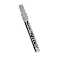 Marqueur artline permanent pointe moyenne conique 2.3mm tous supports corps métal encre pigmentée résiste eau argent