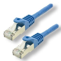 MCL FCC7BMSHF-1M/B câble de réseau Bleu Cat7 S/FTP (S-STP)