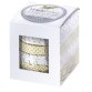 Ruban adhesif decoratif washi argent/or pack de 4 rouleaux  2x15mmx5m + 2x10mx5m