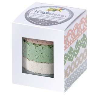 Bordure décorative décor Washi 'Pastel', set de 4