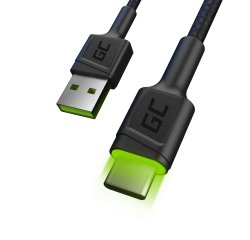 Green Cell KABGC06 cavo USB 1,2 m USB A USB C Nero