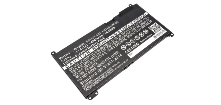 DLH Batterie Li-Pol 11.4V 3930mAh 45Wh - RR03XL / RR03048XL / HSTNN-LB7I / HSTNN-PB6W / HSTNN-Q01C / HSTNN-Q02C / HSTNN-Q03C / HSTNN-Q04C / HSTNN-Q06C / HSTNN-UB7C / 851477-421
