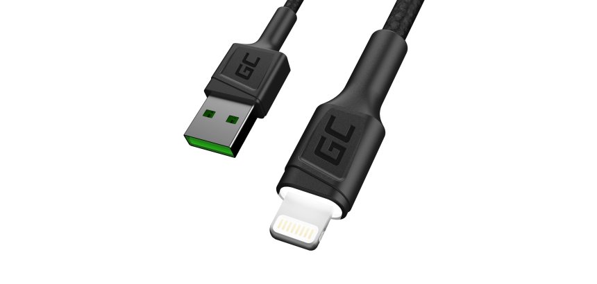 Green Cell KABGC05 cavo Lightning 1,2 m Nero
