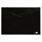 Pochette enveloppe liderpapel polypropylene 180 microns a4  97x210mm 50f fermeture bouton resistant noir opaque
