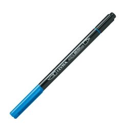 Lyra Aqua Brush Duo marcatore Fine/Extra grassetto Blu 1 pz