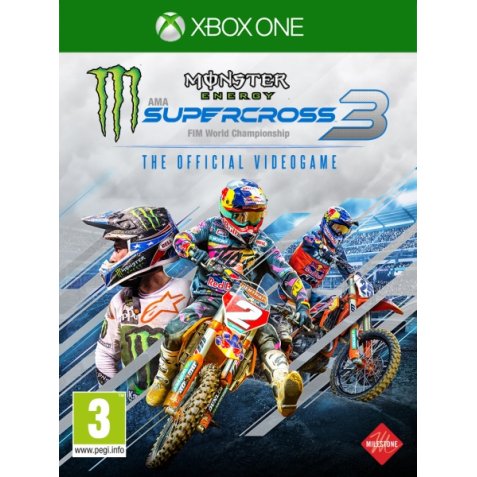 PLAION Monster Energy Supercross - The Official Videogame 3, Xbox One Standard Inglese