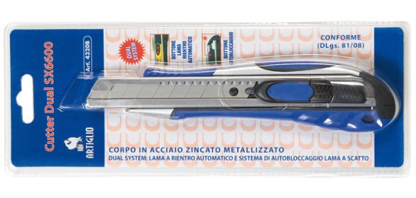Artiglio SX-6600 Black, Blue, Stainless steel Snap-off blade knife