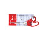 Artiglio 4363T stationery/craft scissors Universal Straight cut Red, Stainless steel