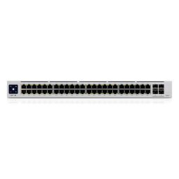 Ubiquiti UniFi Pro 48-Port PoE Gestionado L2/L3 Gigabit Ethernet (10/100/1000) Energía sobre Ethernet (PoE) 1U Plata